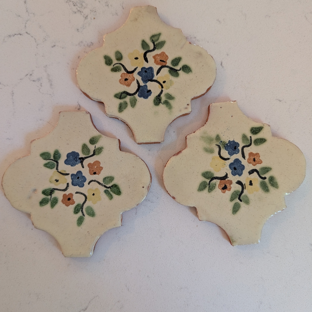 Antique Talavera Floral Tiles